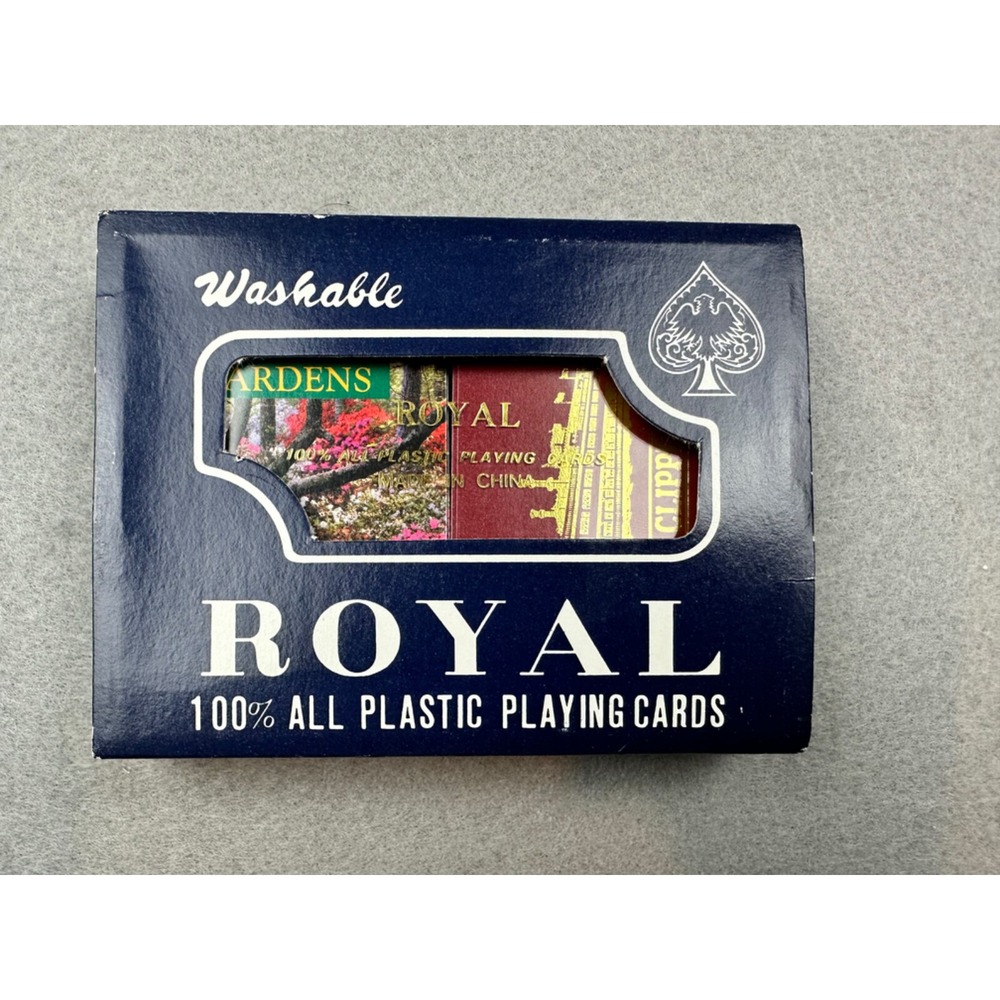 2-Pack of Royal 100% Plastic Playing Cards Set-Washable_Callaway Gardens_Pittsbu